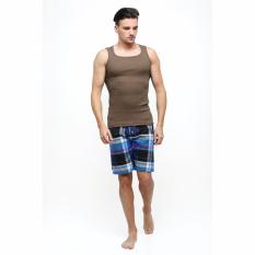 GT MAN - GTT02 - TANK TOP COTTON - COKLAT TUA