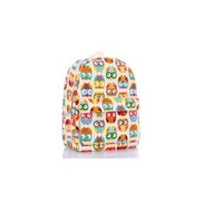 GTR Wanita Fashion Owl Tas Punggung Coretan Girls Cut Cartoonprinting Travel Bags Canvas Bolsas Kuning-Intl