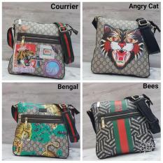 Gucci Courrier Gg Supreme Messenger Bag / Tas Selempang Pria Branded - Fo3ly8