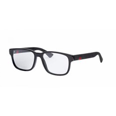Gucci GG 0011O 001 Black Plastic Square Eyeglasses 53mm
