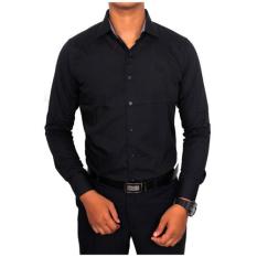 Gudang Fashion - Baju Kemeja kerja Pria Keren - Hitam