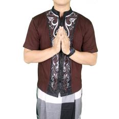 Gudang Fashion - Baju Koko Bordir Terbaru - Coklat
