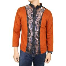 Gudang Fashion - Baju Koko Gaul Lengan Panjang - Coklat Muda