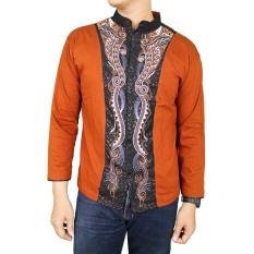 Gudang Fashion - Baju Koko Gaul Lengan Panjang - Coklat Muda