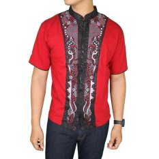 Gudang Fashion - Baju Koko Lengan Pendek Terbaru - Merah