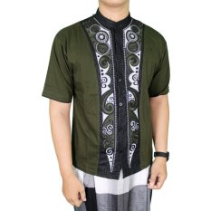 Gudang Fashion - Baju Koko Pendek Anak Muda - Hijau