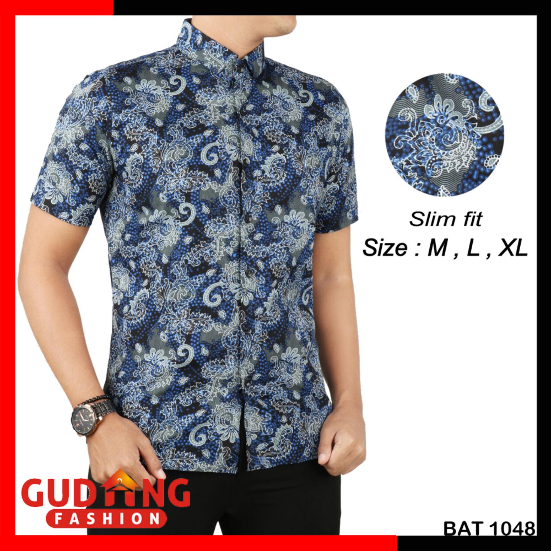Gudang Fashion - Batik Lengan Pendek Modern Pria - Kombinasi Warna