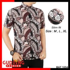 Gudang Fashion - Batik Pria Lengan Pendek - Kombinasi Warna