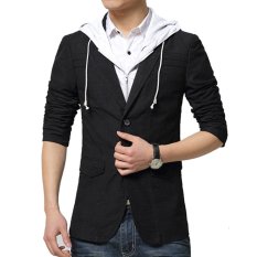 Gudang Fashion - Blazer Pria Korea - Hitam