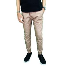 Gudang Fashion - Celana Pria Jogger Panjang - Krem