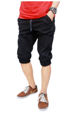Gudang Fashion - Jogger Shorts For Men - Hitam