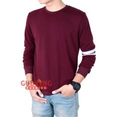 Gudang Fashion - Kaos Lengan Panjang Anime Naruto - Merah Maroon