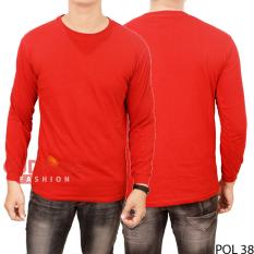 Gudang Fashion - Kaos Tshirt Keren Panjang Pria - Merah