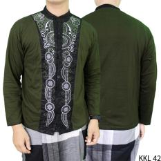 Gudang Fashion - Kemeja Koko Casual Keren - Hijau Tua