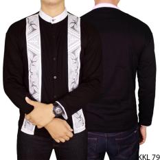 Gudang Fashion - Kemeja Koko Keren Lengan Panjang - Hitam