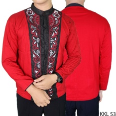 Gudang Fashion - Kemeja Terbaru Koko Panjang - Merah