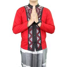 Gudang Fashion - Koko Kemeja Muslim Panjang - Merah