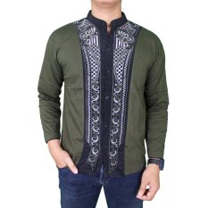 Gudang Fashion - Koko Lengan Panjang Modis - Hijau Lumut