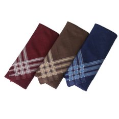 Gudang Fashion - Sapu Tangan Isi 3Pcs - Multi Color