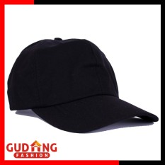 Gudang Fashion - Topi Polos Basic Twill Wanita - Hitam