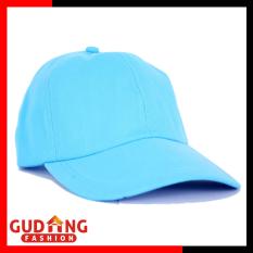 Gudang Fashion - Topi Wanita Polos Bahan Twill - Biru Muda