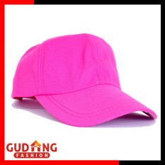Gudang Fashion - Topi Baseball Cap Polos Wanita - Merah Muda
