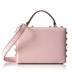 Tas Wanita Original Guess Women's Hanson Top Handle Trunk Satchel Handbag 663935 - Light Rose