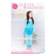 gw 141g pakaian anak perempuan / baju setelan kaos piyama