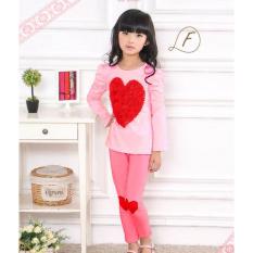 gw ff pakaian anak perempuan / baju setelan kaos piyama fashion