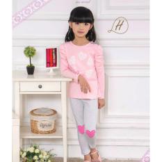 gw fh pakaian anak perempuan / baju setelan kaos piyama fashion