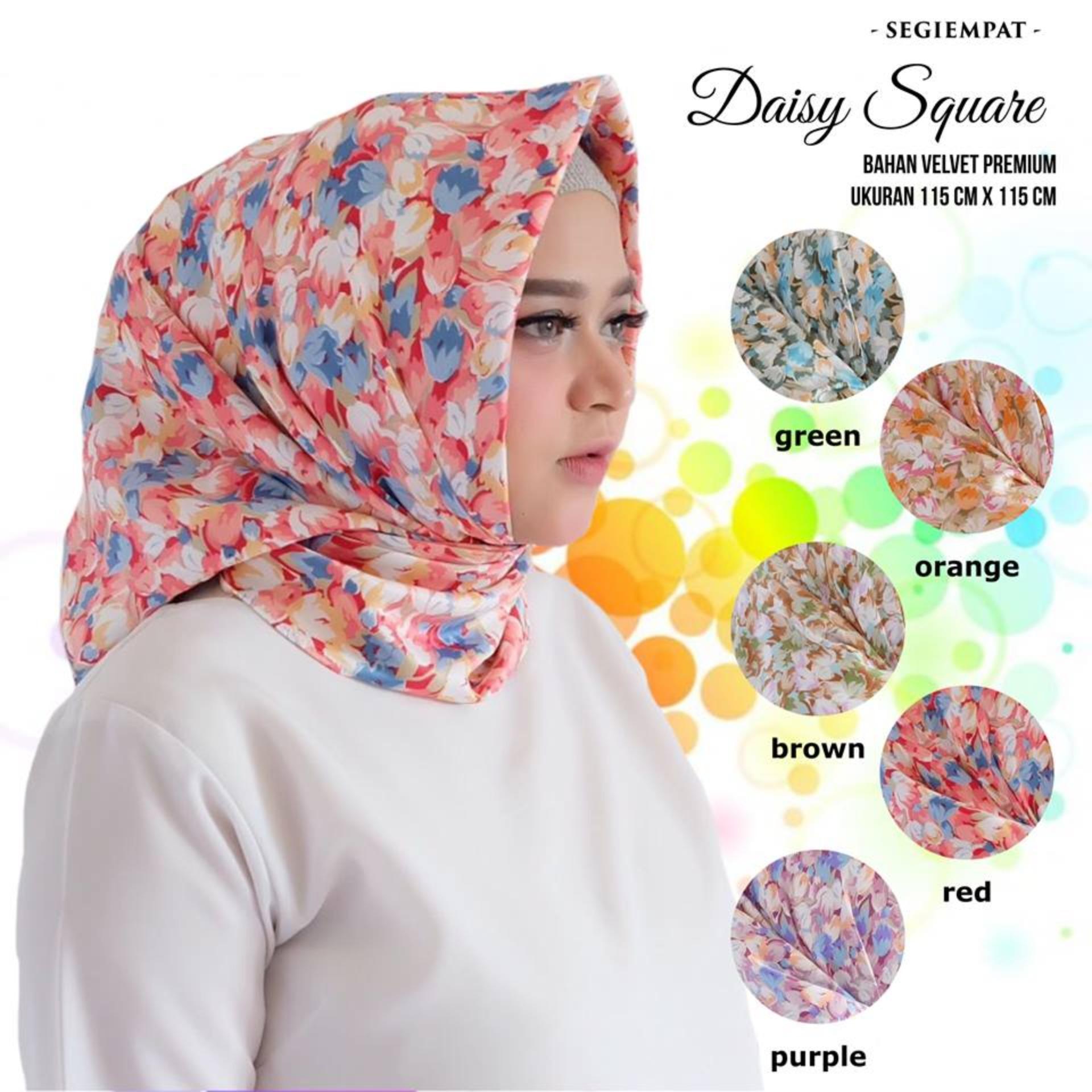 Hafshop Square Hijab Segiempat Daisy