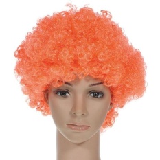 Halloween Disco Clown Keriting Afro Sirkus Fancy Dress Rambut Wig Xmas Pesta Kostum-Intl