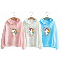 Hana Fashion * SWEATER HODIE LOVE UNICORN NEW *