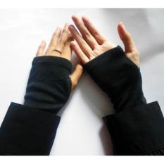 Handsock Jempol Polos - Manset Tangan Jempol Polos Premium Aksesoris Berhijab Aksesoris Muslim Wanita Deker Tangan Sarung Tangan Muslimah Pelindung Tangan Anti Panas - Warna Random