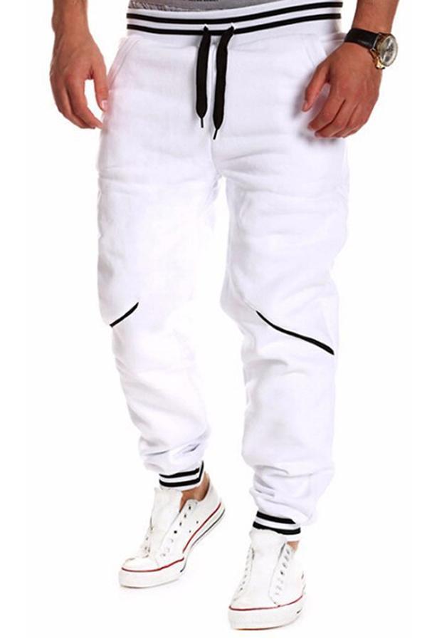 Hang-qiao Longgar Outdoor Sport Jogging Sweatpants Casual Fashion Pria Celana Putih