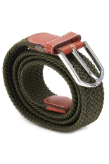Hang-qiao Pria Elastis Woven Belt (Hijau)