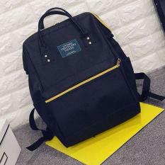 Hangkingkong Tas Ransel Wanita Import Batam Backpack Sekolah Kerja Model Korea Besar Muat Banyak Kekinian Terbaru - Black, Navy Blue, Army, RedMixWhite, Pink