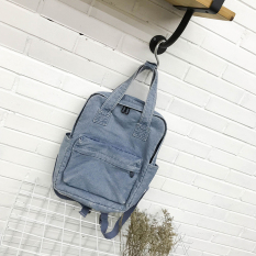 Gaya Hutan Tas Perempuan Versi Korea Harajuku Ulzzang SMA Murid 2018 Model Baru Gaya Kampus Kain Jeans Tas Ransel