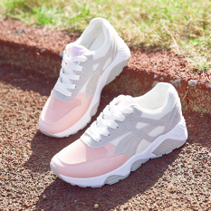 Sepatu Kets Wanita Bersirkulasi Udara Versi Korea (Kain tepung abu-abu) (Kain tepung abu-abu)