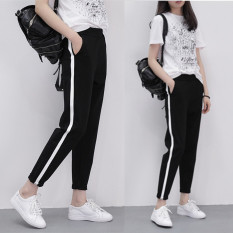 Harajuku liar perempuan baru sembilan poin harem pants celana olahraga celana (Batang tunggal lurus) baju wanita celana wanita