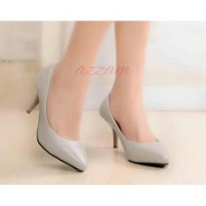 Harga Obral !! SEPATU WANITA HIGH HEELS PANTOFEL ABU-ABU Termurah Se- Shopee