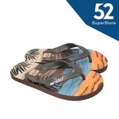 Ando Sandal Jepit/Flip Flop Pria Hawaii Beach - Coklat Size 38/42