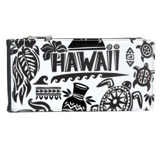 Kepulauan Hawaii Merayakan Siluet Amerika Multi-Kartu Faux Kulit Rectangle Dompet Kartu Dompet Hadiah-Intl