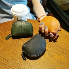 Head layer leather small change wrap female short style of the mini and lovely coin wrap Korea to revive old customs lady's small small change of leather to wrap tide - intl