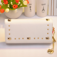 Hello Kitty Hello Kitty Baru Ulang Tahun Model Panjang Dompet Wanita (Putih)