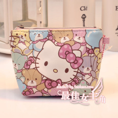 Hello Kitty Imut Perempuan Kantong Uang Kecil Dompet Uang Receh (KT Beruang Kecil Nol Dompet Tas) Tas Tas Wanita dompet wanita