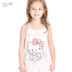 HelloKitty Rok Gaun Katun Anak-anak Tank-top Model Tali Sayang