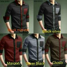 Hem 2Tone OT Collection Kemeja Pria Slim Fit Casual Executive - Kwnuwt