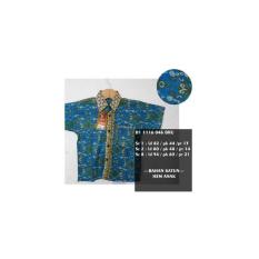 Hem Batik Anak Motif Dayak 1 2 / Kemeja Batik Anak Cowo B11116046 BIRU