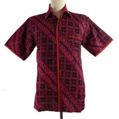 Hem Batik Exclusive Slim Fit 4-HM3007-Merah